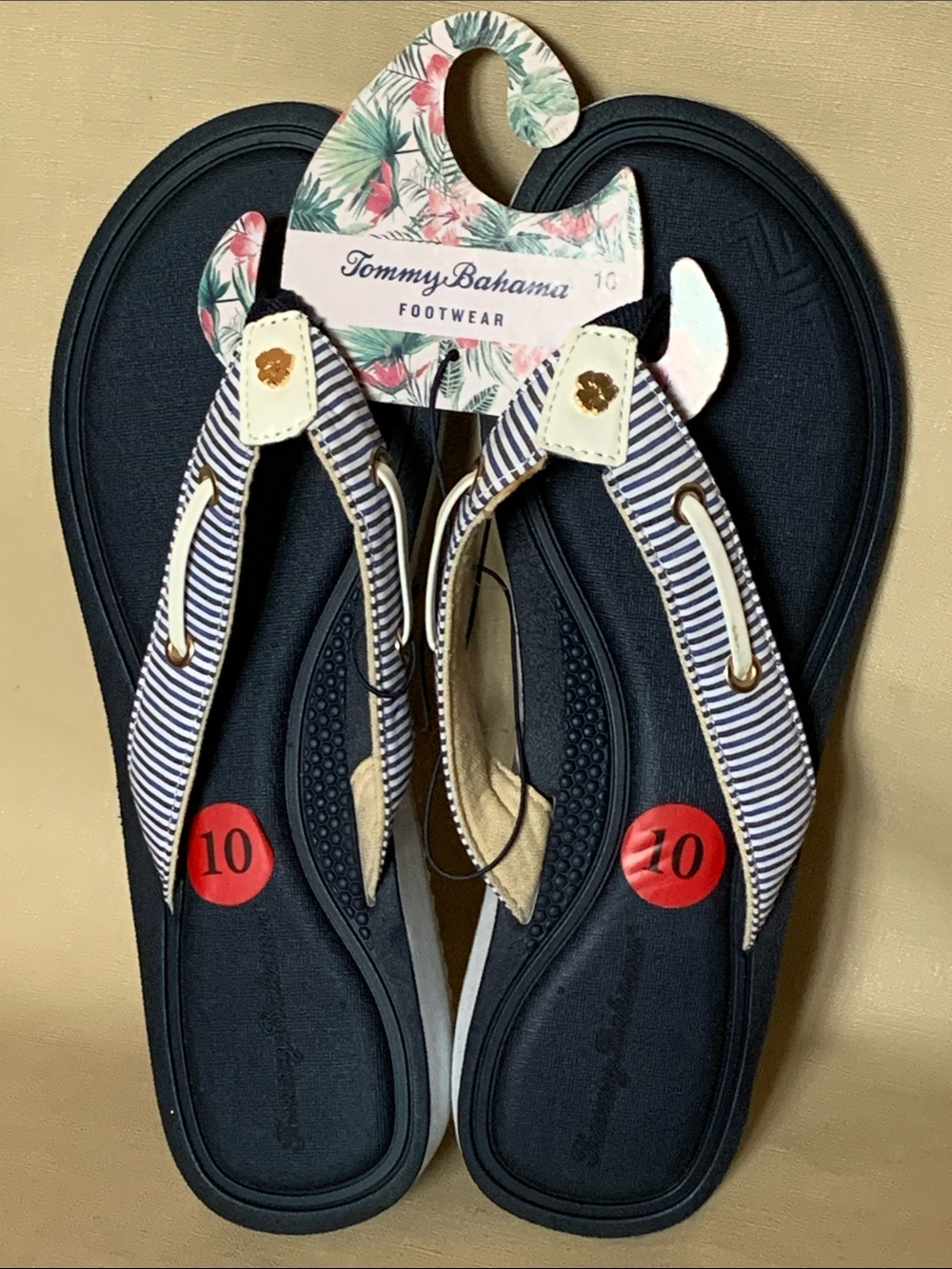 Tommy Bahama Sudbury Flip-flops Size 10 New